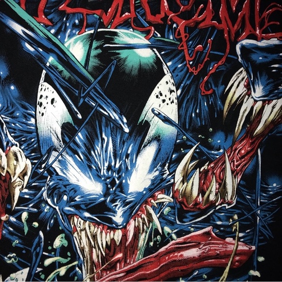 Venom tee shirt short sleeve black and blue vintage - Picture 4 of 6